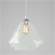 COLGANTE BIRGITTA CRISTAL CANELADO TRANSPARENTE XTRELAMP