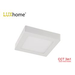 DOWNLIGHT SUPERFICIE 24W 3 CCT CUADRADO BLANCO