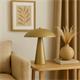 Lámpara de Mesa LYDIA Metal Oro 30 Cm 2xG9