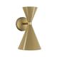Aplique de Pared XENA Metal Oro Oro 2 Luces G9