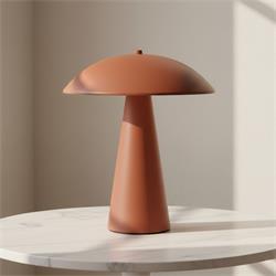 Lámpara de Mesa LYDIA Metal Terracota 30 Cm 2xG9