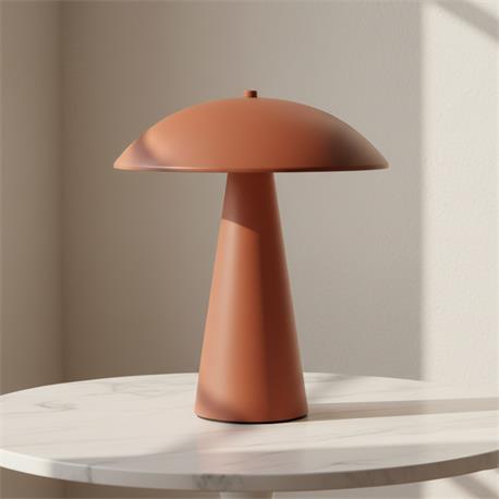 Lámpara de Mesa LYDIA Metal Terracota 30 Cm 2xG9