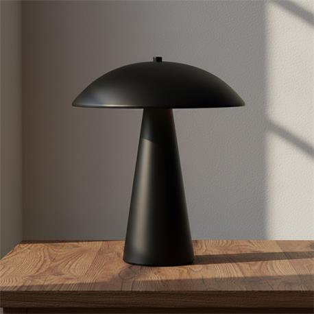 Lámpara de Mesa LYDIA Metal Negro 30 Cm 2xG9