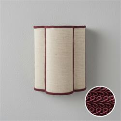 Aplique de Pared ACACIA Yute Beige Galón Granate