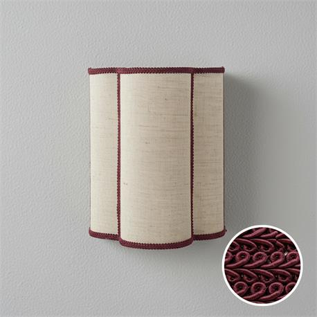 Aplique de Pared ACACIA Yute Beige Galón Granate