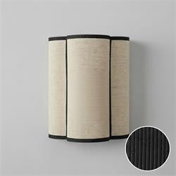 Aplique de Pared ACACIA II Yute Beige Cinta Negra