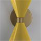 Aplique de Pared XENA Metal Mostaza Oro 2 Luces G9