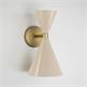 Aplique de Pared XENA Metal Beige Oro 2 Luces G9