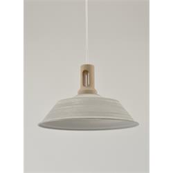 COLGANTE METAL COLOR GRIS 1 LUZ