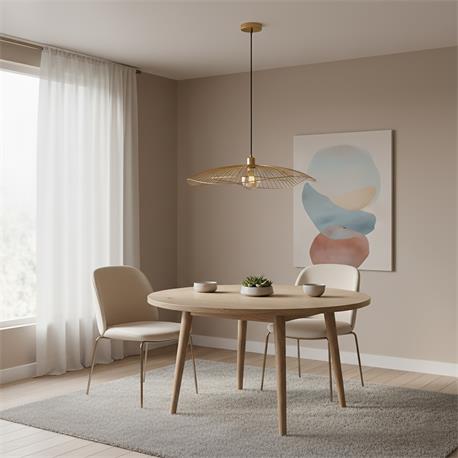Lámpara de Techo Colgante CALIPSO Metal Doble Oro