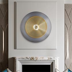 Aplique de Pared LOURDES Metal Plata / Oro