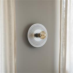 Aplique de Pared LOURDES Metal Plata D30