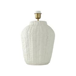 Lámpara de Mesa ARANCHA Cerámica Blanca Sin Pantalla