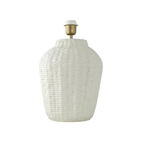 Lámpara de Mesa ARANCHA Cerámica Blanca Sin Pantalla