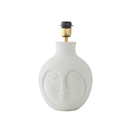 Lámpara de Mesa GEMMA Cerámica Blanca Sin Pantalla