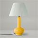 Lámpara de Mesa BELL II Cerámica Amarilla Pantalla Plisada