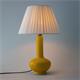 Lámpara de Mesa BELL II Cerámica Amarilla Pantalla Plisada