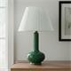 Lámpara de Mesa BELL II Cerámica Verde Pantalla Plisada