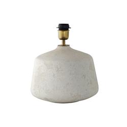 Armadura Lámpara de Mesa ANE Cerámica Blanca Metal Oro