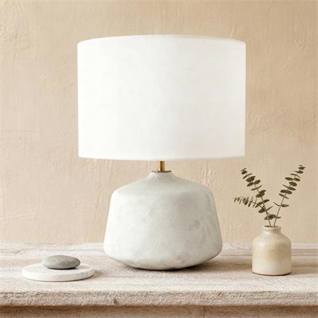 LAMPARA DE MESA CERAMICA ANE BLANCO ROTO