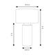 Lámpara de Mesa ALBERT Cerámica Blanca Pantalla Blanca