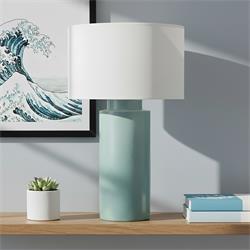 SOB.CERAMICA ALBERT VERDE AGUA C/PANTALLA