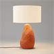 Lámpara de Mesa KEPA Cerámica Terracota Pantalla Blanca
