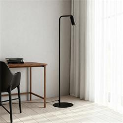 Lámpara Pie de Salón IMARA Metal Negro Foco Orientable GU10