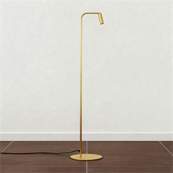 Lámpara Pie de Salón FORTIA Metal Oro Foco Orientable LED 3W