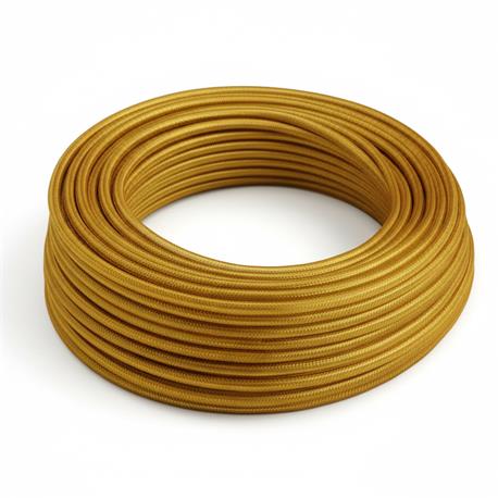 MANGUERA RED. 2X0.75 ORO FORRADA TEXTIL 1 METRO