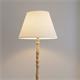LAMPARA PIE SALON ADELA MADERA E27 C/PANTALLA BEIG XTRELAMP
