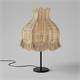 Lámpara de Mesa Alta TOLOSA Rafia Natural Flecos Yute