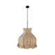 Lámpara de techo TOLOSA Rafia Natural Flecos Yute 40 Cm