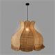 Lámpara de techo TOLOSA Rafia Natural Flecos Yute 70 Cm