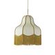 Lámpara de Techo LIV D40 Beige con Flecos Oro