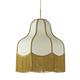 Lámpara de Techo LIV D70 Beige con Flecos Oro