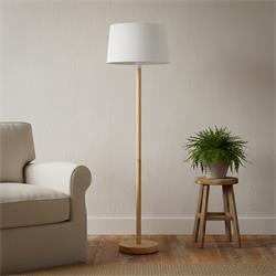 LAMPARA PIE SALON CAMILA NATURAL E27 C/PANT BCA XTRELAMP