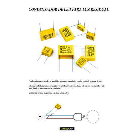 CONDESADOR POLIPROPILENO DE ALTERNA 470K X2 MDP