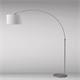 PIE SALON ARCO CROMO C/P 30 CM BLANCA PVC