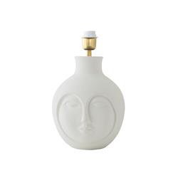 Lámpara de Mesa GEMMA Cerámica Blanca Sin Pantalla