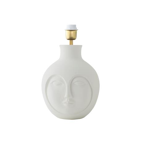 Lámpara de Mesa GEMMA Cerámica Blanca Sin Pantalla