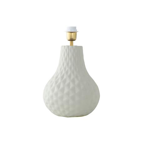 Lámpara de Mesa ALONDRA Cerámica Blanca Sin Pantalla