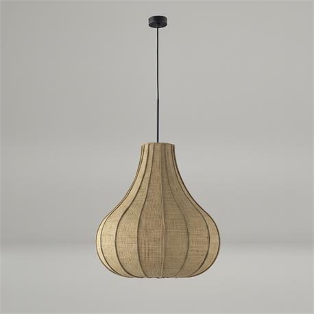 COLGANTE SIRA RAFIA NATURAL HILO TRENZADO 50 CM XTRELAMP