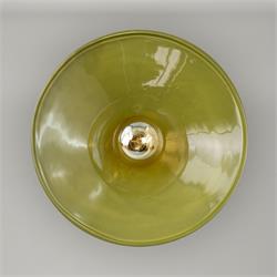 Plafón techo/pared JULIANA 1 luz verde