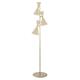 Lámpara de Pie XENA Metal Beige Oro 3 Luces G9