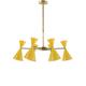 Lámpara de Techo XENA Metal Mostaza Oro 6 Luces G9