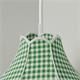 Lámpara de Techo CATALINA Pantalla Cuadros Verdes D50