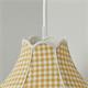 Lámpara de Techo CATALINA Pantalla Cuadros Amarillo D70