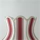 Lámpara de Mesa EPIFANÍA Pantalla Rayas Rojas Blancas