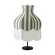 Lámpara de Mesa EPIFANÍA Pantalla Rayas Verdes Blancas